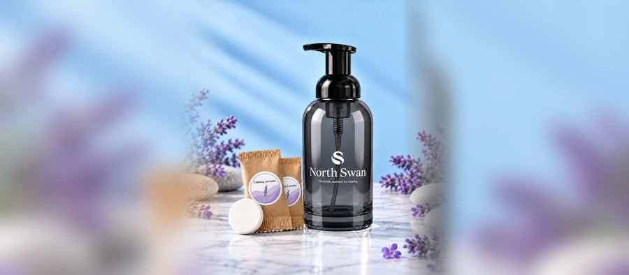 North Swan Starter Kit Lavendel med Swanflaske i Sort
