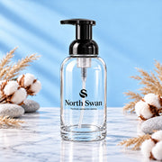 North Swan Swanflaske i Transparent glas med skumpumpe